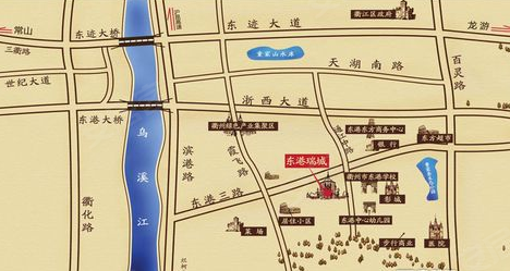 衢州東港瑞城-交通圖(5) - 衢州安居客