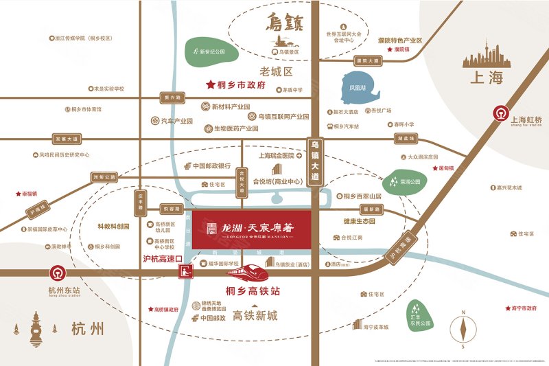 嘉兴龙湖天宸原著-交通图(80) - 嘉兴安居客