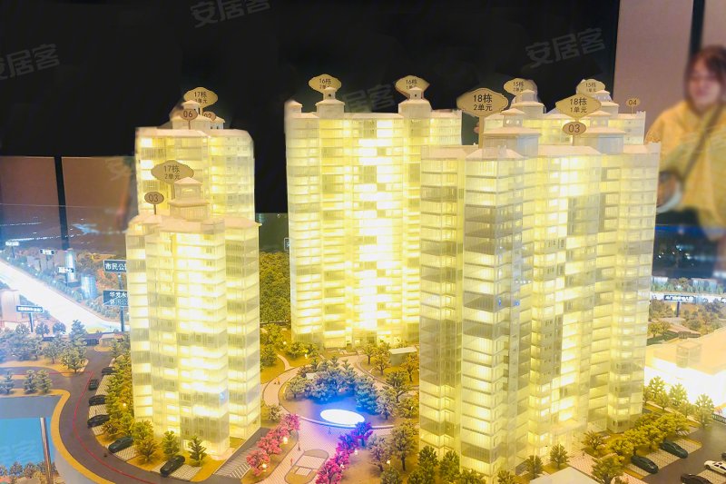 时代水岸沙盘图