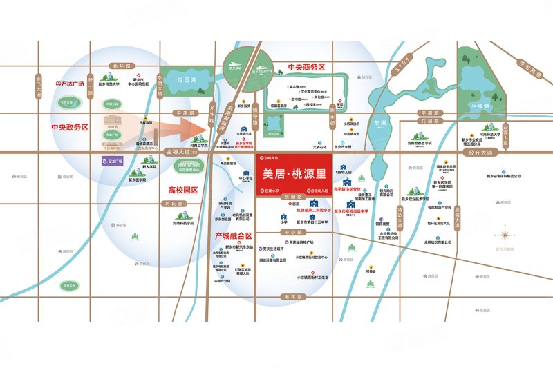 新乡美居桃源里-交通图(51) - 新乡安居客