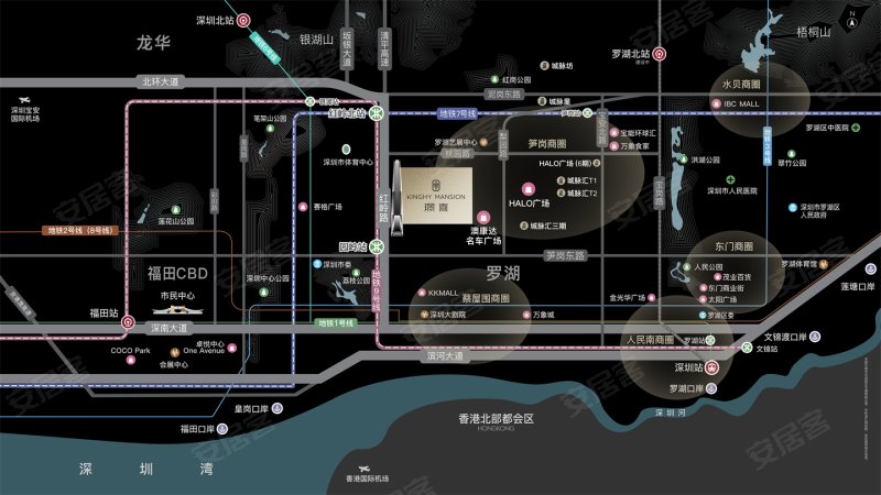 深圳城脉中心·璟喜-交通图(24) - 深圳安居客