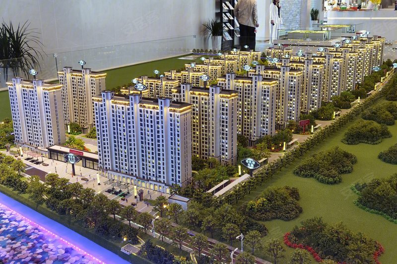 虞城建业滨河上院沙盘图