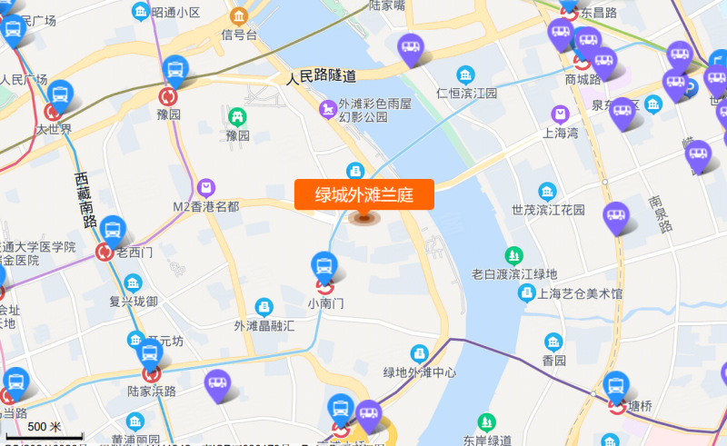 上海绿城外滩兰庭-交通图(30) - 上海安居客