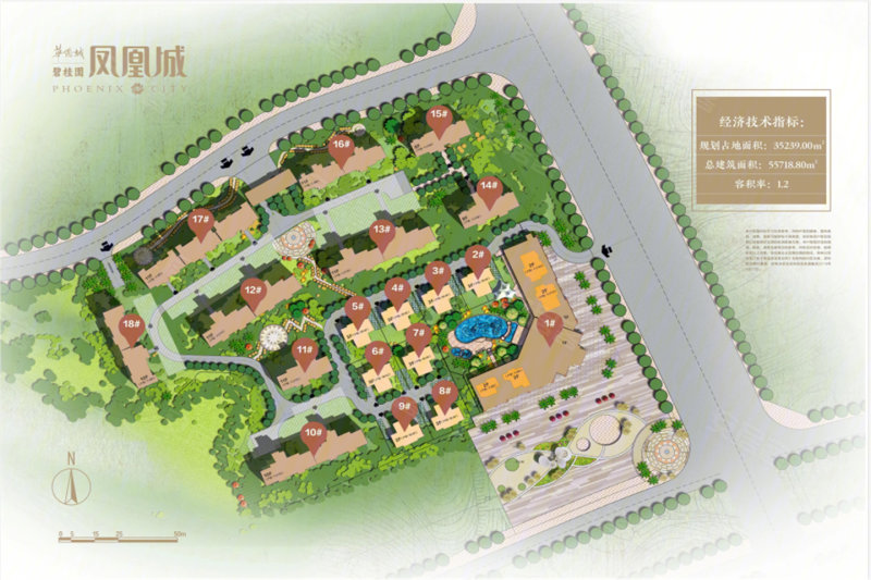 碧桂园凤凰城规划图图片