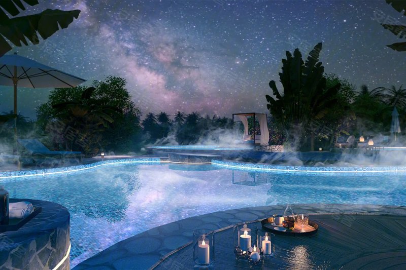 佛光湖海棠别院温泉度假小镇效果图