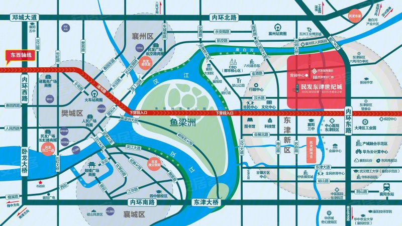 襄阳民发东津世纪城-交通图(112) - 襄阳安居客