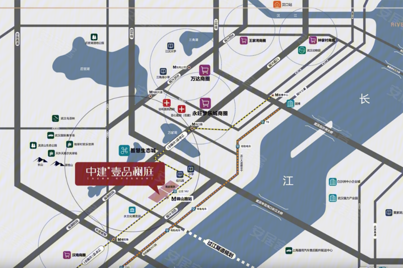 武汉中建壹品澜庭-交通图(76) - 武汉安居客