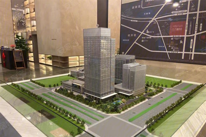 皖投万科产融中心写字楼沙盘图