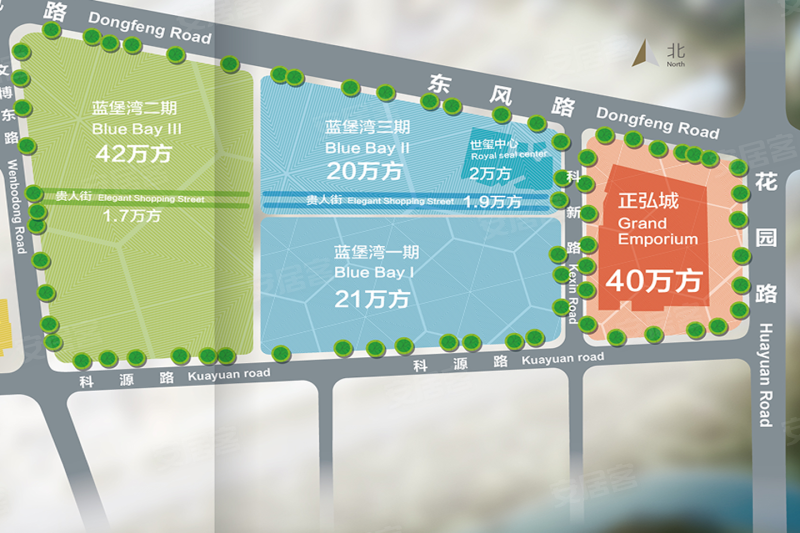 郑州正弘城平面图图片