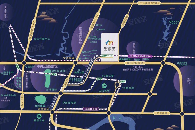 重庆中国摩-交通图(128) - 重庆安居客