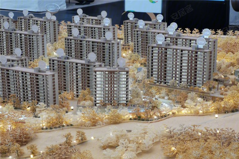 绿城晓风印月沙盘图