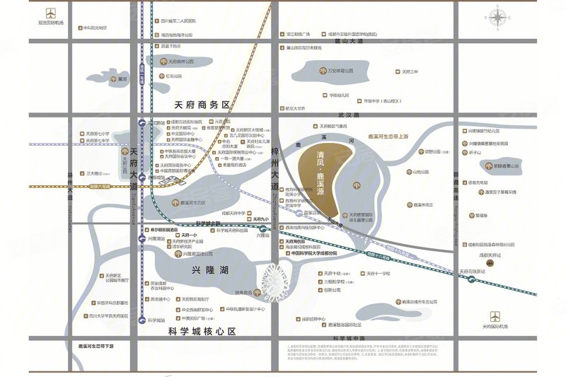 成都清凤鹿溪源-交通图(151) - 成都安居客