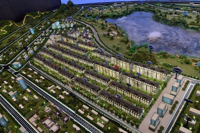 泰安新城五岳熙湖-沙盘图(70) - 泰安安居客