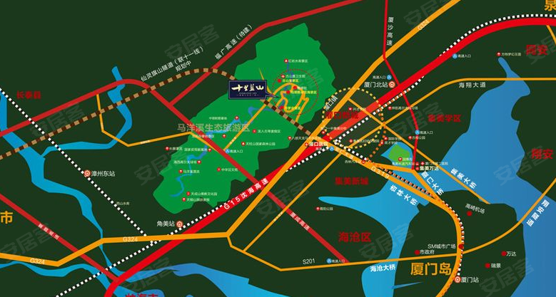 漳州十里蓝山-交通图(19) - 漳州安居客