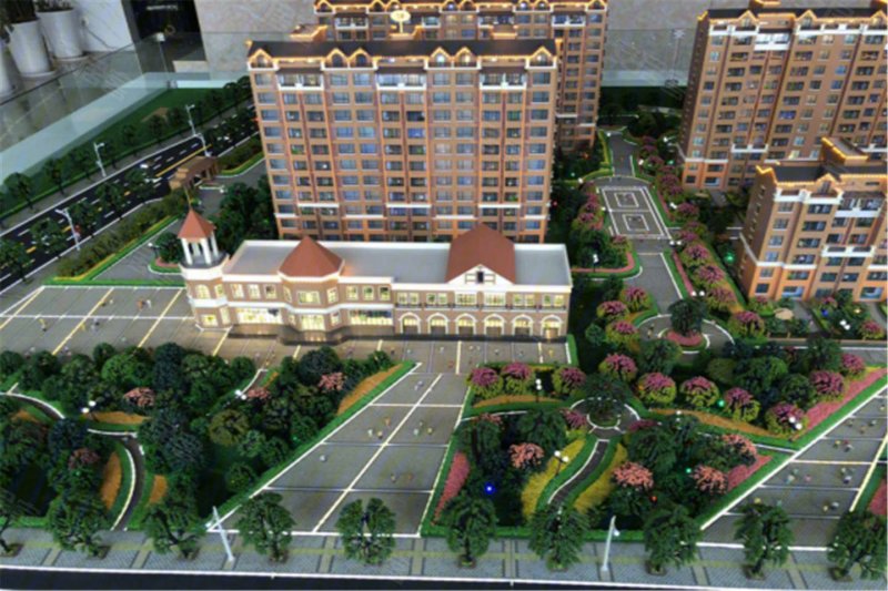 临汾铂蓝郡·一期-沙盘图(5) - 临汾安居客