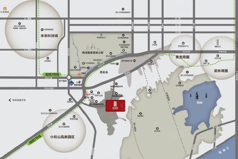 杭州和家园玺园·大院香璋-交通图(20) - 杭州安居客