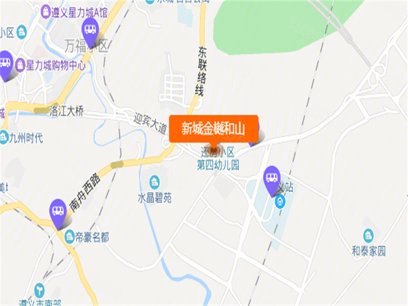 遵义新城金樾和山-交通图(1 遵义安居客