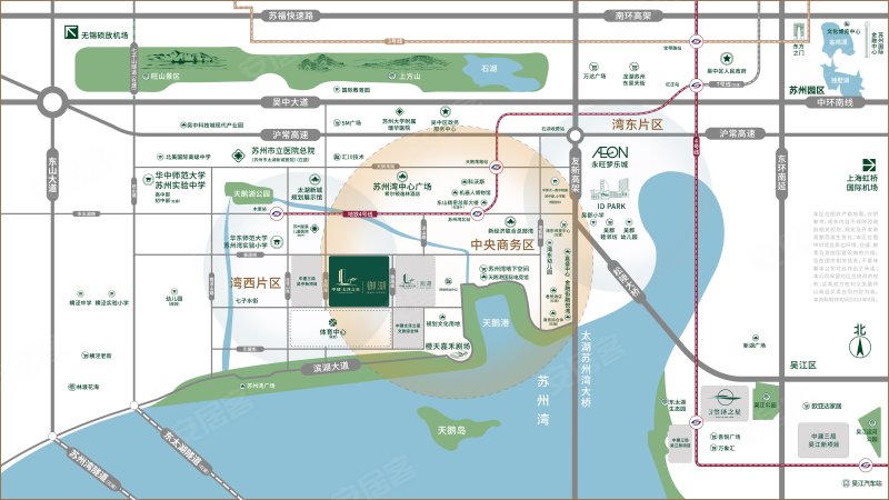 苏州中建太泽之星|御湖-交通图(45) - 苏州安居客