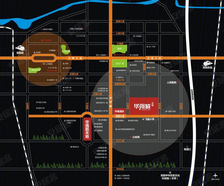 安阳华强城位置图片