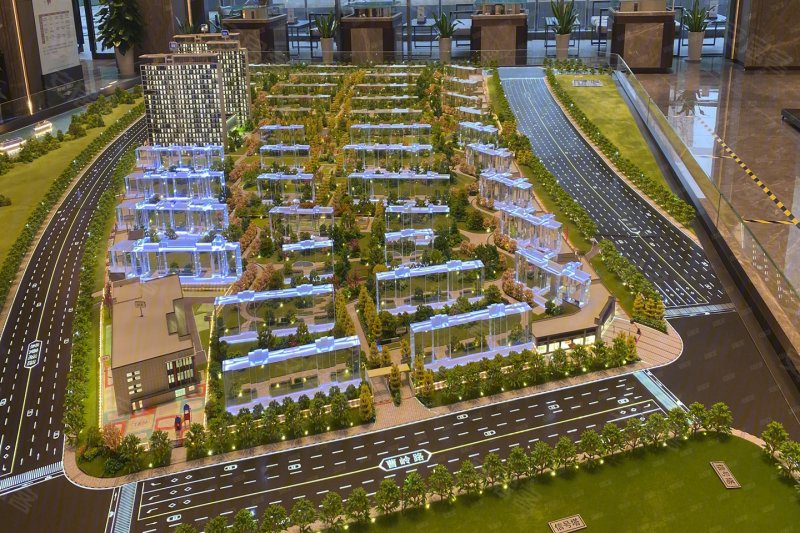 城投融创海逸长洲沙盘图