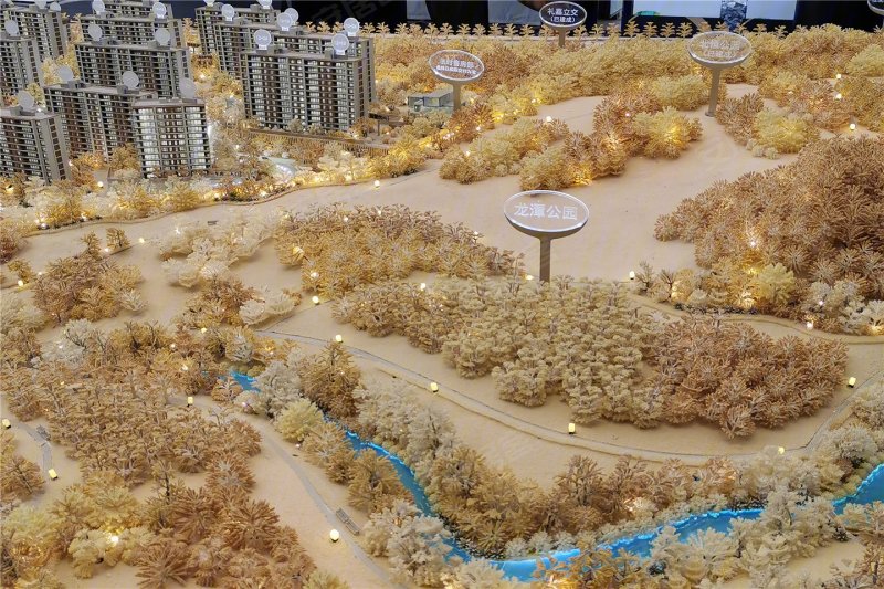 绿城晓风印月沙盘图