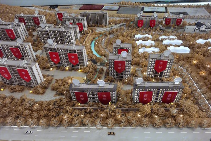 绿城晓风印月沙盘图