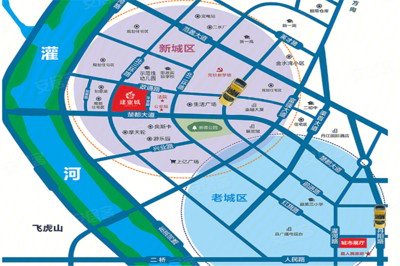 淅川建业城交通图
