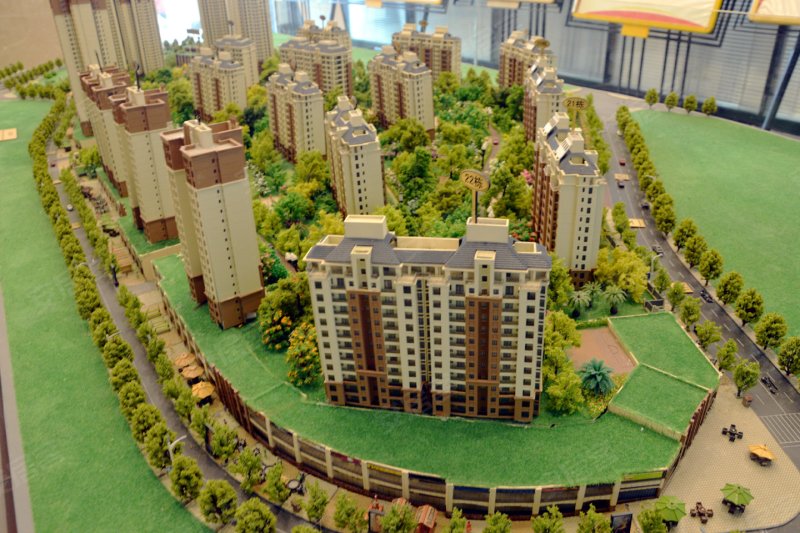 建工依山郡沙盘图