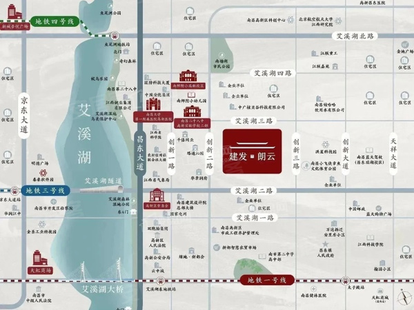 建发朗云&云玺,南昌建发朗云&云玺房价,楼盘户型,周边配套,交通地图,创新二路与艾溪湖二路交叉口东北260米 - 安居客