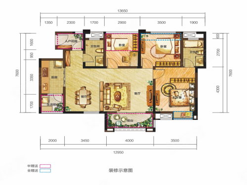 成都樓盤 溫江樓盤 柳城樓盤 錦匯城住宅南 戶型圖(1/1) 視頻加載中