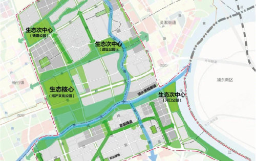 黄浦江规划示意图