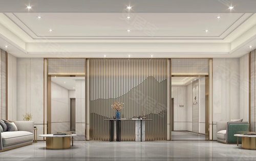 6米挑高双层酒店式入户大堂