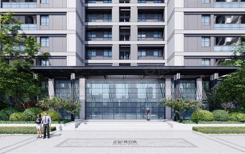 社区大门单元门效果图