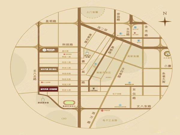 八号府邸楼盘区位规划