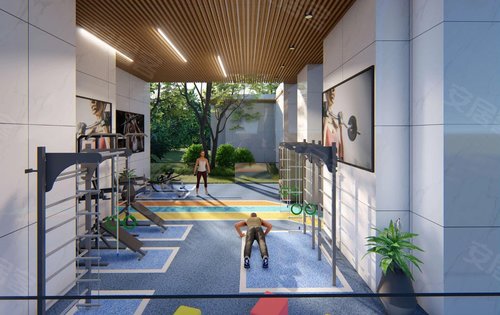 充分利用架空层的空间打造老人活动中心商务办公空间儿童游乐区健身