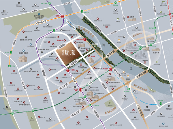 建总瑞璟,福州建总瑞璟房价,楼盘户型,周边配套,交通地图,闽江公园旁、5号线马榕站旁 - 安居客