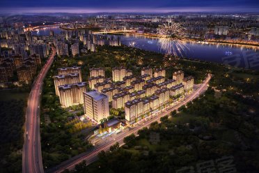 重庆大渡口钓鱼嘴中洲半岛城邦楼盘新房真实图片