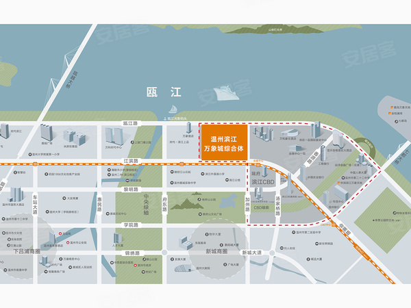 云玺·悦玺,温州云玺·悦玺房价,楼盘户型,周边配套,交通地图,江滨东路与华光路交汇处西北侧 - 安居客