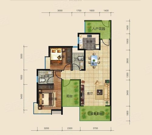 岳阳楼盘 岳阳楼楼盘 龙峰·学府新城南 户型图(1/1) 视频加载中 play