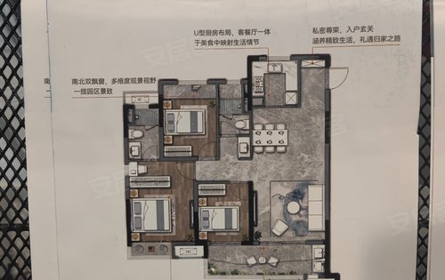 华润阜阳中心.加推熙府小区.目前有少量现房房源在售.户型108平.