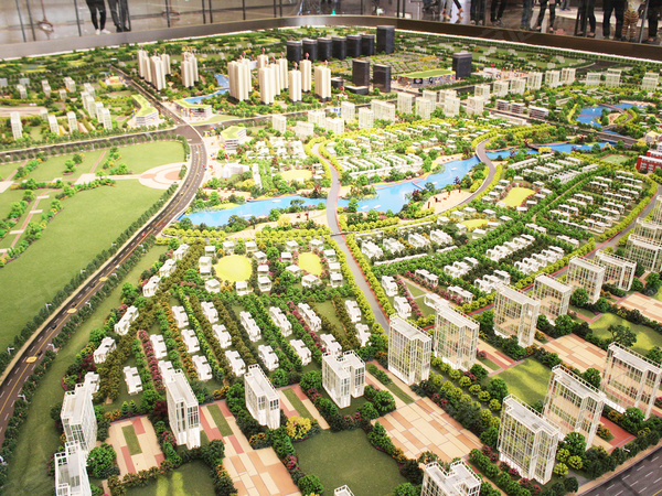 南宁绿地城规划沙盘