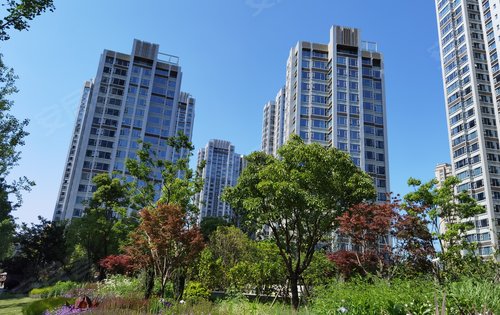 高尚领域一期小区环境和外立面实景拍摄