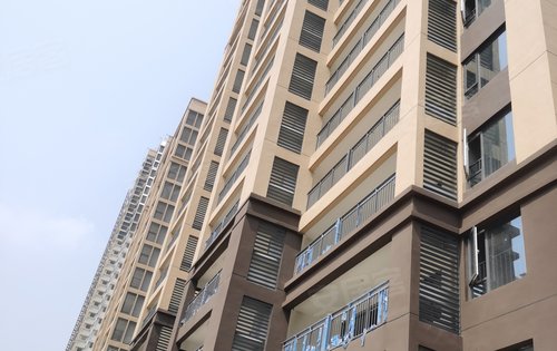 一期楼间距外墙体和内部道路