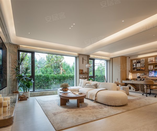 招商·揽阅A2户型,招商·揽阅4室2厅2卫1厨约122.00平米户型图,朝南朝向 - 郑州安居客