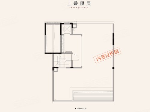 金茂璞逸云湖上叠223平米,金茂璞逸云湖别墅约223.00平米户型图,朝南朝向 - 合肥安居客