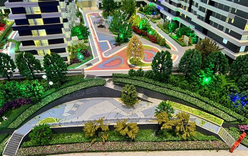 沙盘之西边兴济河公园