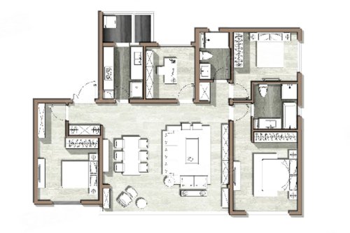 富力皖投大河城章户型图