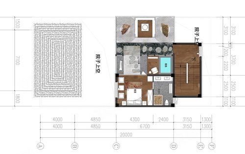 一期别墅254平加赠147平花园，隐庐托管做名宿酒店。