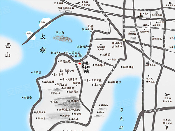 东山天境 家和院 苏州东山天境 家和院房价 楼盘户型 周边配套 交通地图 湖滨路1号 安居客