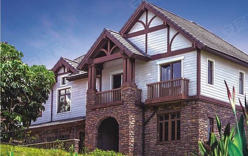 南沙奥园的独栋别墅实景图